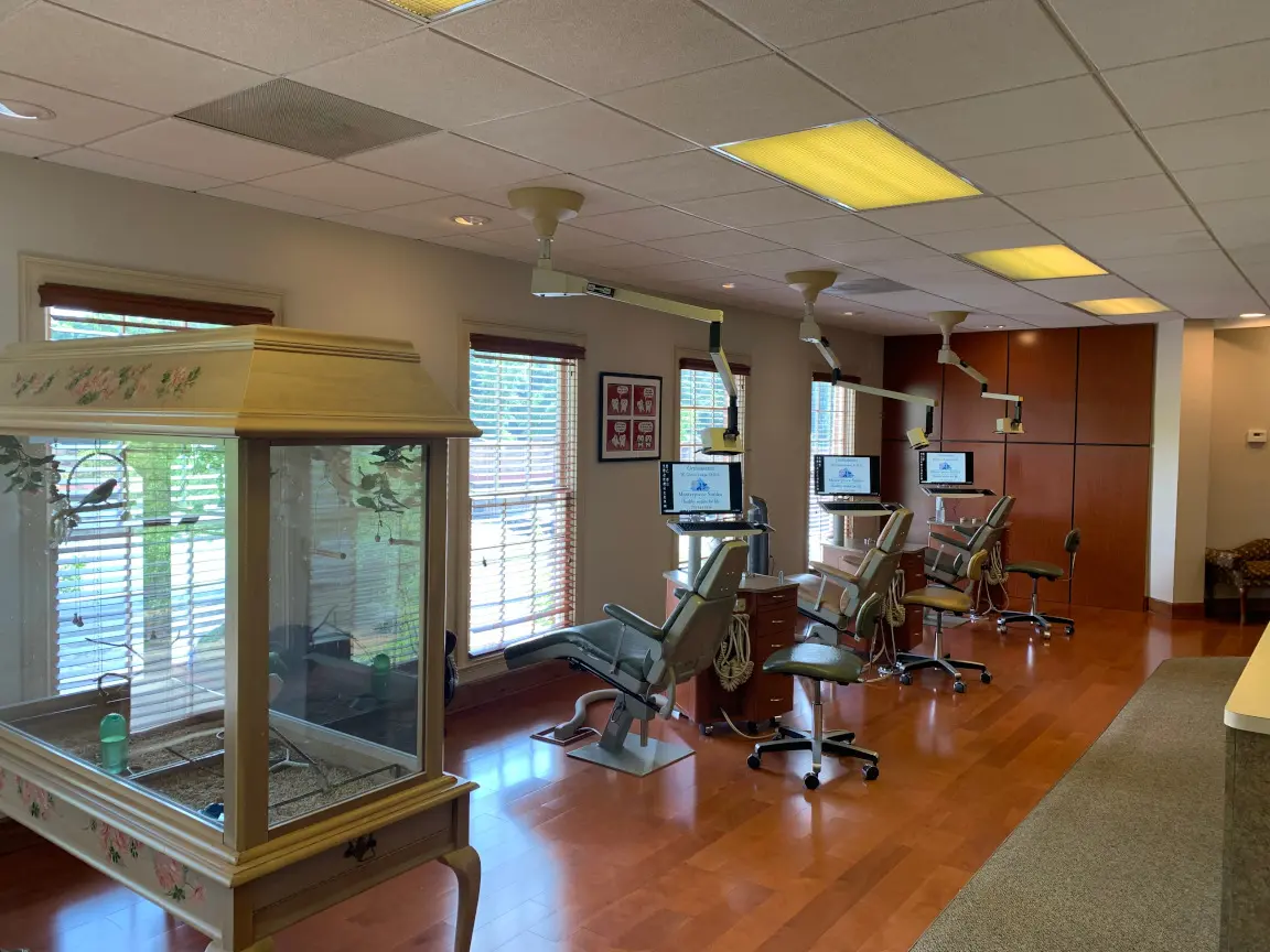 Exam and treatment area at Masterpiece Smiles Orthodontics in Marietta, GA